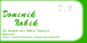 dominik nobik business card